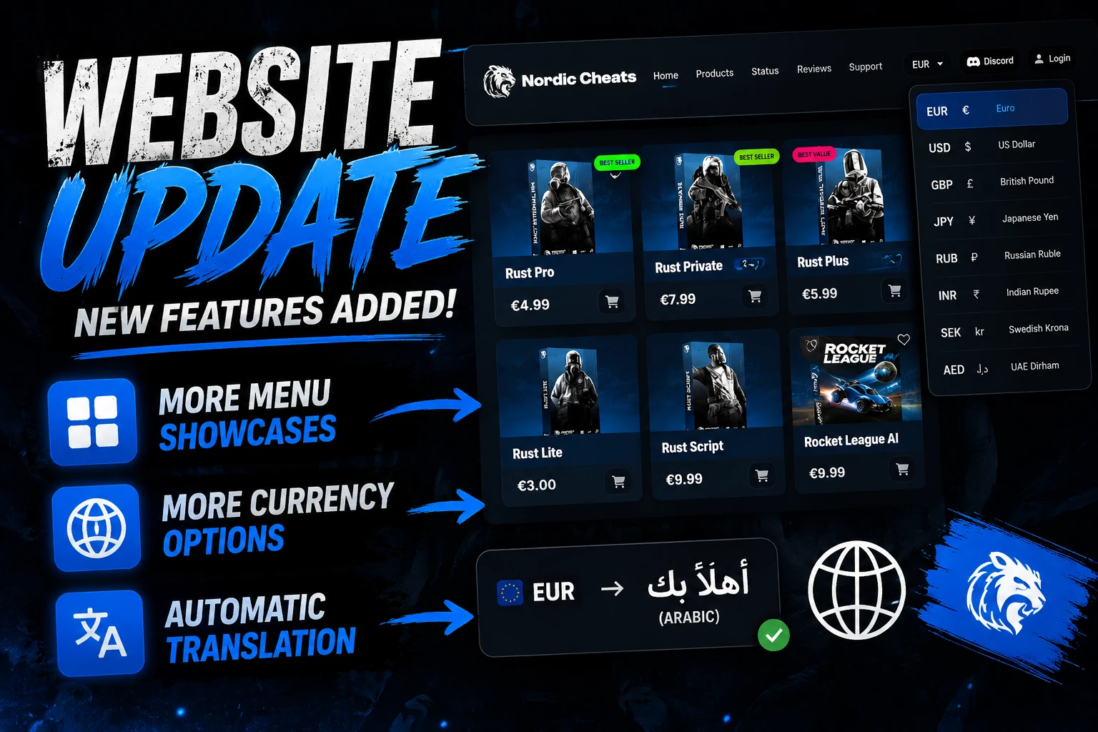 Website improvements 1.2