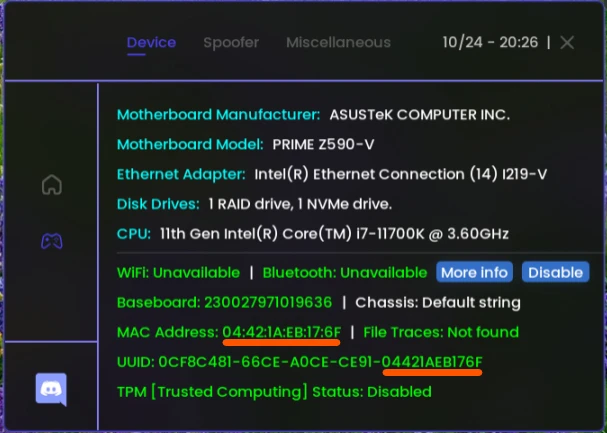 Perm HWID Anonymizer image 2